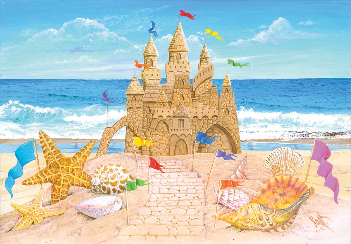 Seaside Palace Beach & Ocean Jigsaw Puzzle
