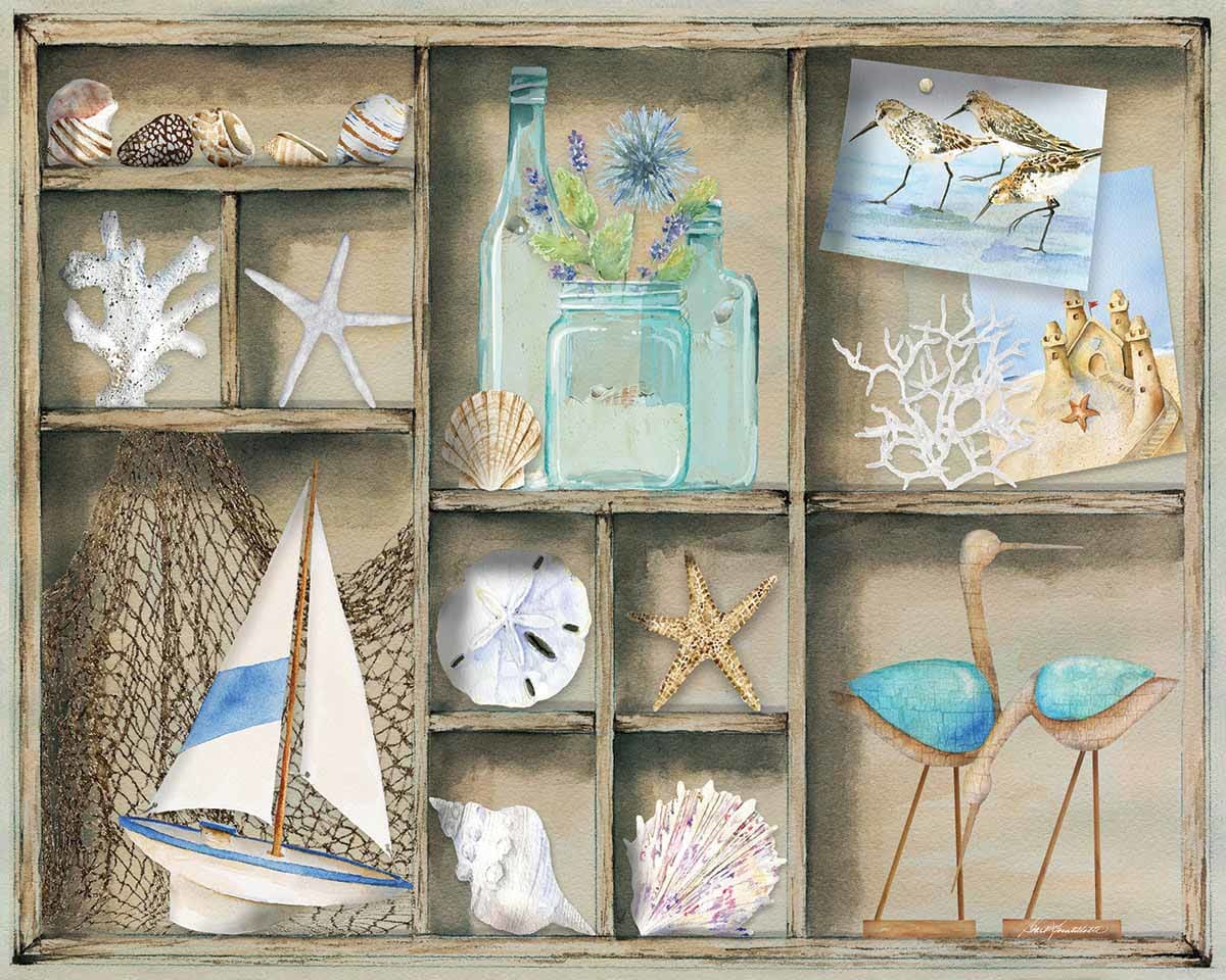 Coastal Shadow Box Beach & Ocean