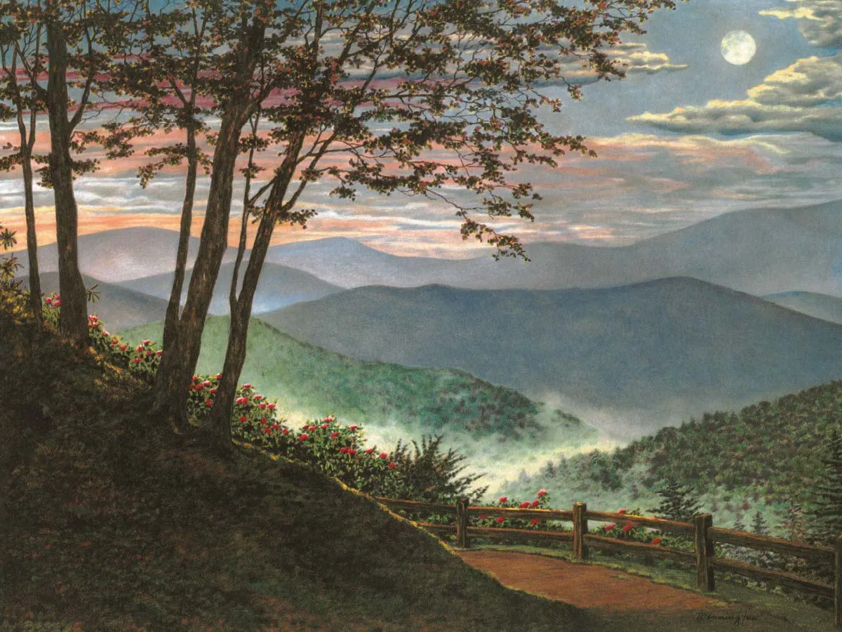 Smoky Mountain Twilight Landscape