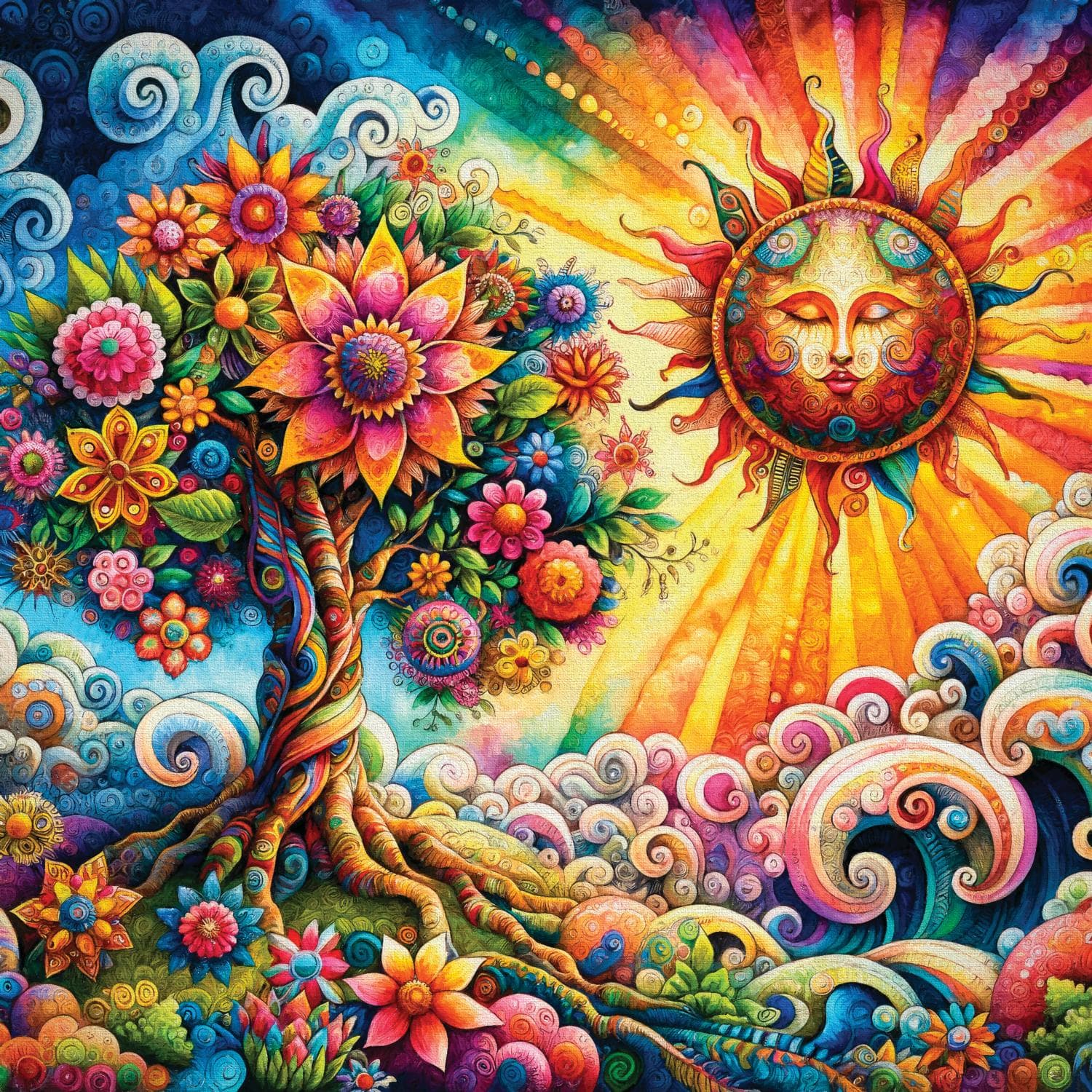 Summer Tree of Life Flower & Garden