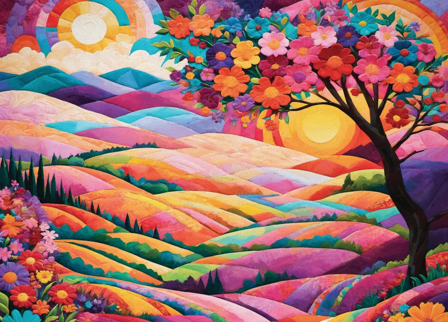 Land of Two Suns Landscape