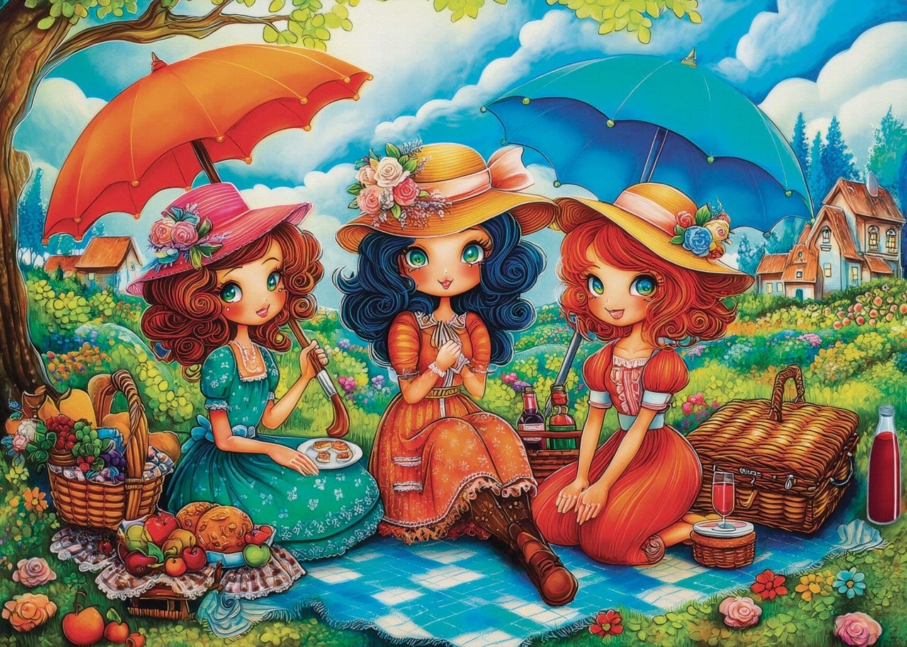Three Picnic Friends
