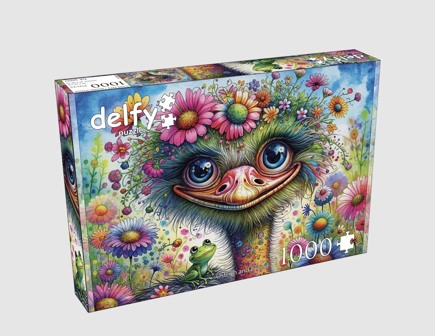 Ostrich And Friend Birds