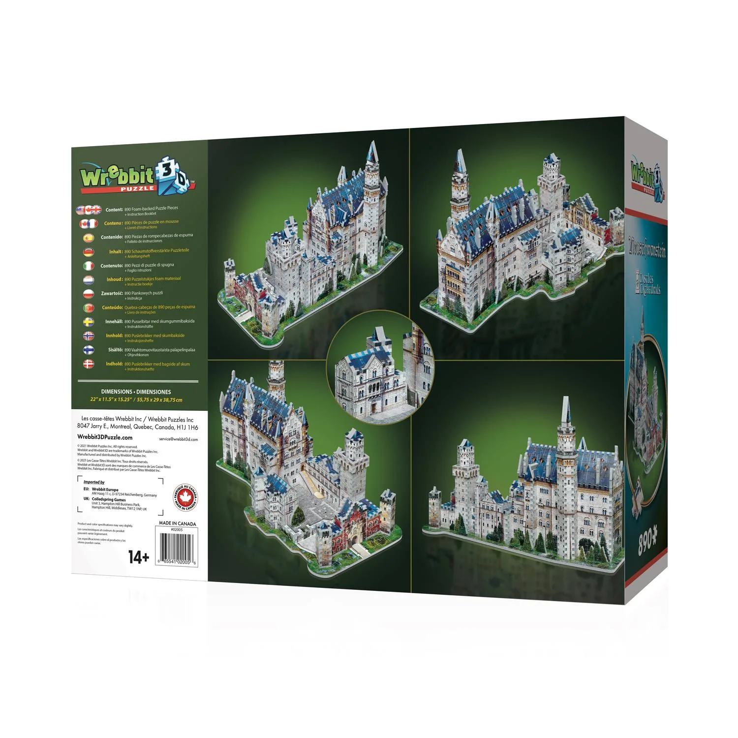 Neuschwanstein Castle 3D Wrebbit Puzzle
