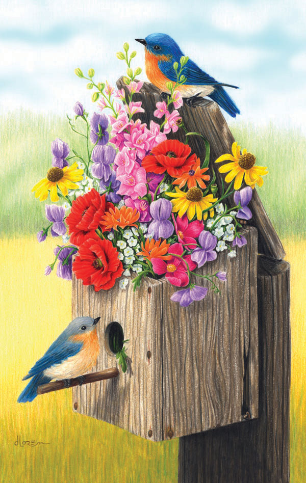 Bouquet for Bluebirds Birds