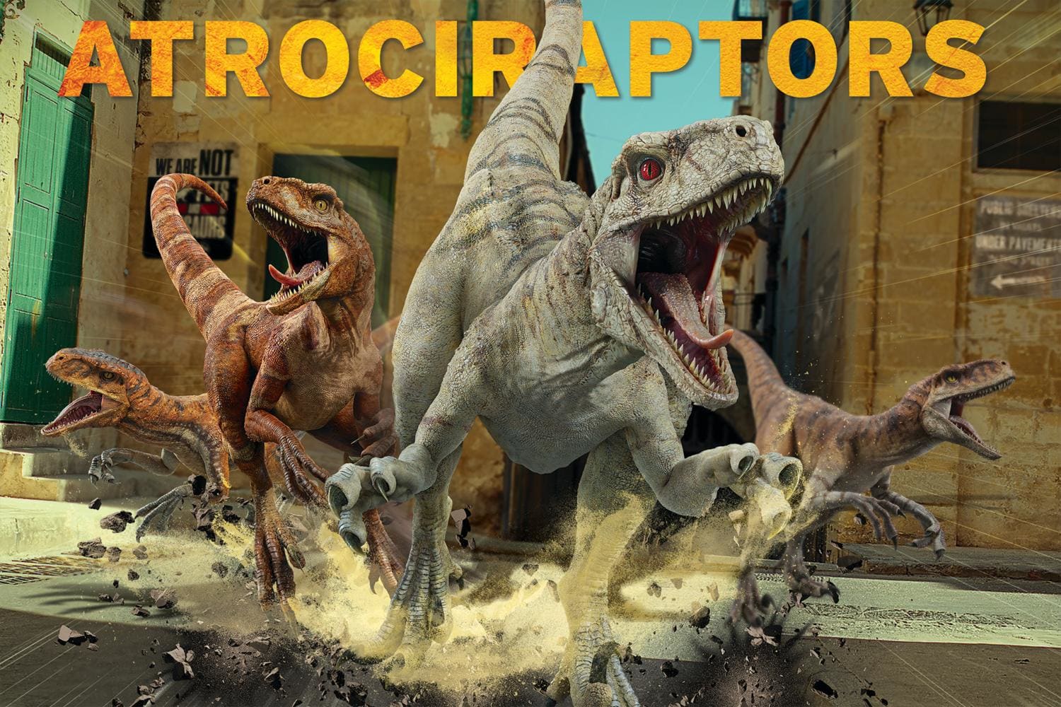 T-rex VS Atrociraptors