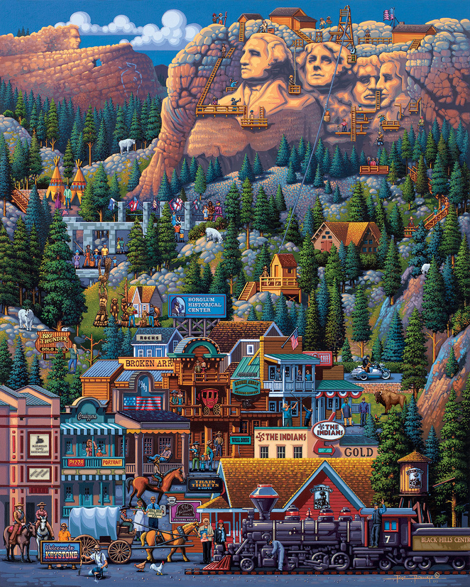 The Black Hills Mountain Jigsaw Puzzle