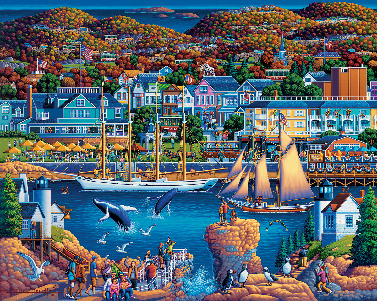 Acadia National Park Boat Jigsaw Puzzle