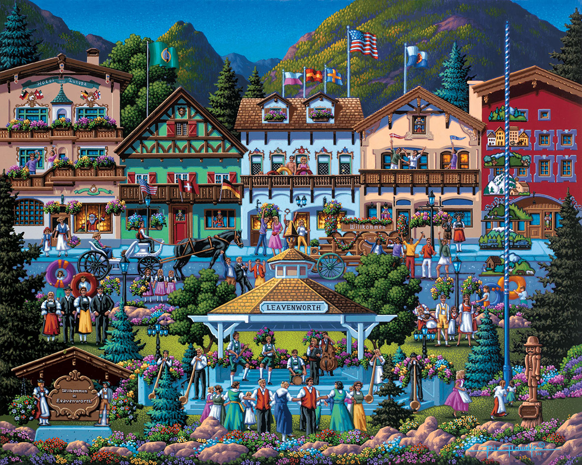 Leavenworth Americana Jigsaw Puzzle