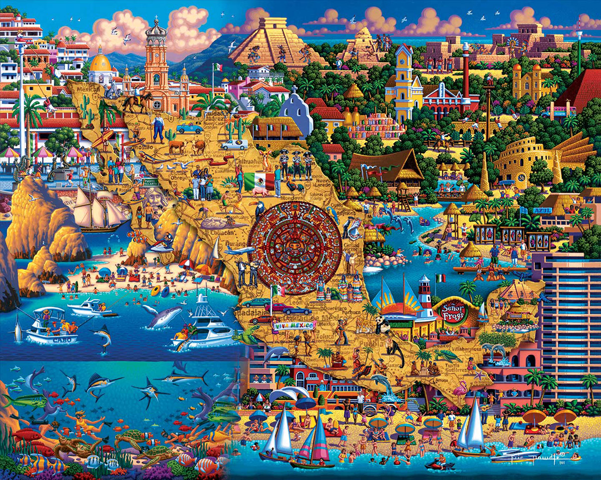 Best of Mexico Maps & Geography Jigsaw Puzzle