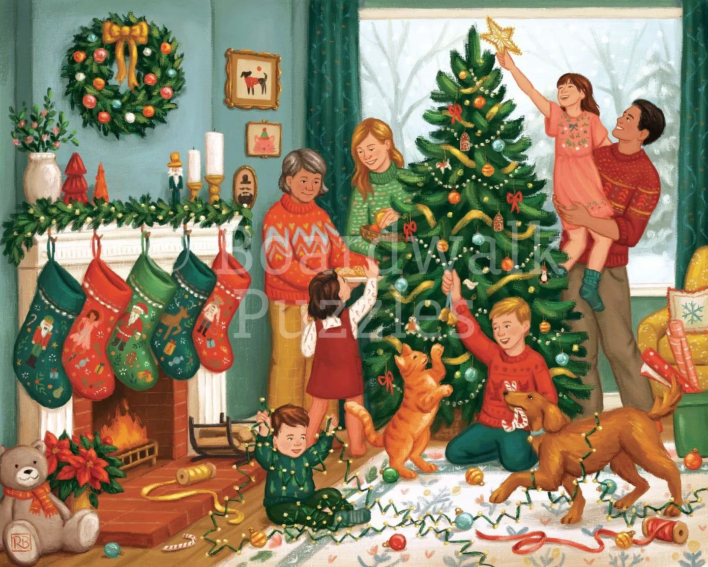 Trimming the Tree Christmas