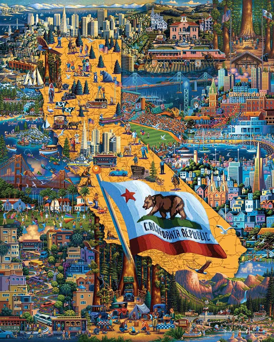 Best of Northern California Maps & Geography Jigsaw Puzzle