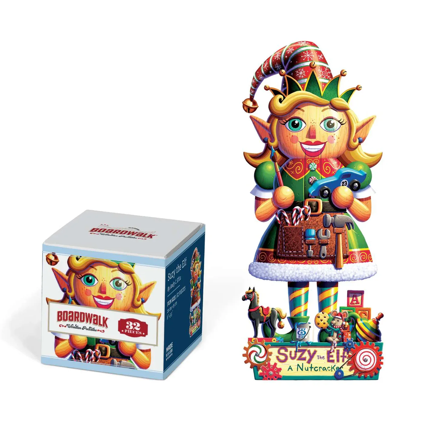 Suzy the Elf Nutcracker - Wood Puzzle Christmas