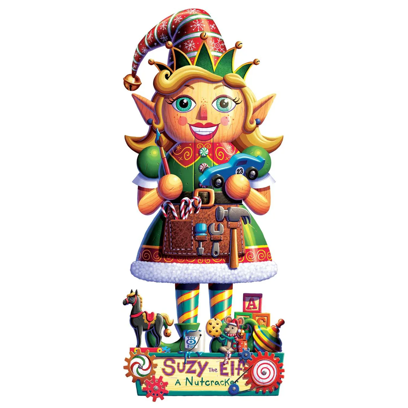 Suzy the Elf Nutcracker - Wood Puzzle