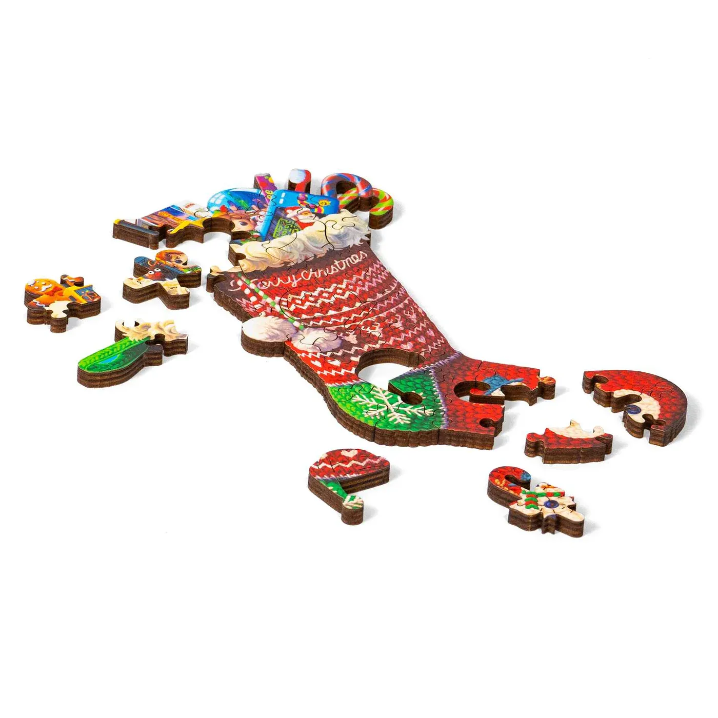Christmas Stocking - Wood Puzzle