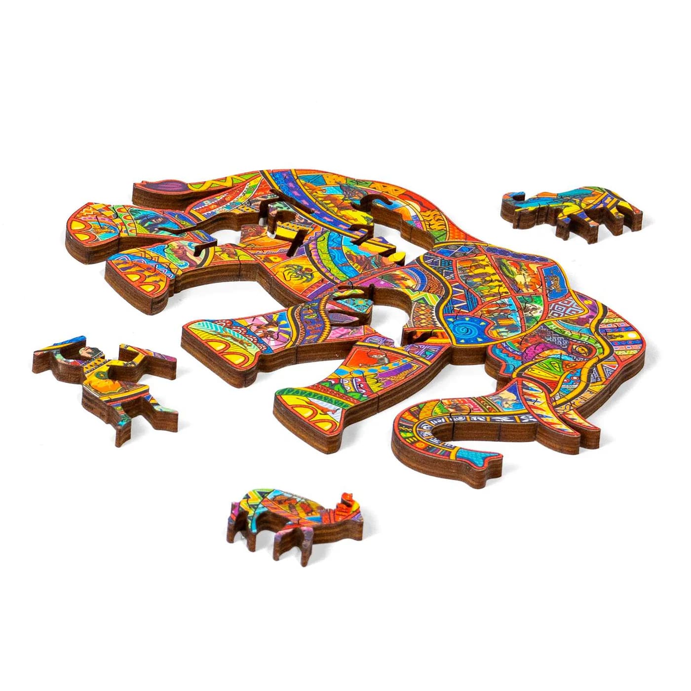 African Elephant - Wood Puzzle
