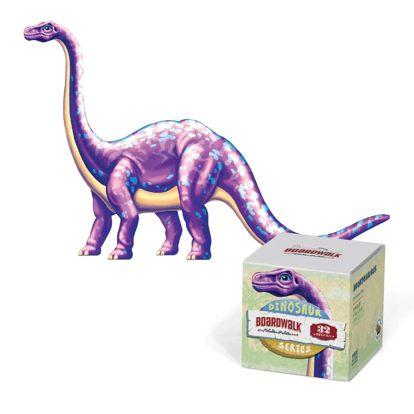 Brontosaurus - Wood Puzzle Dinosaurs