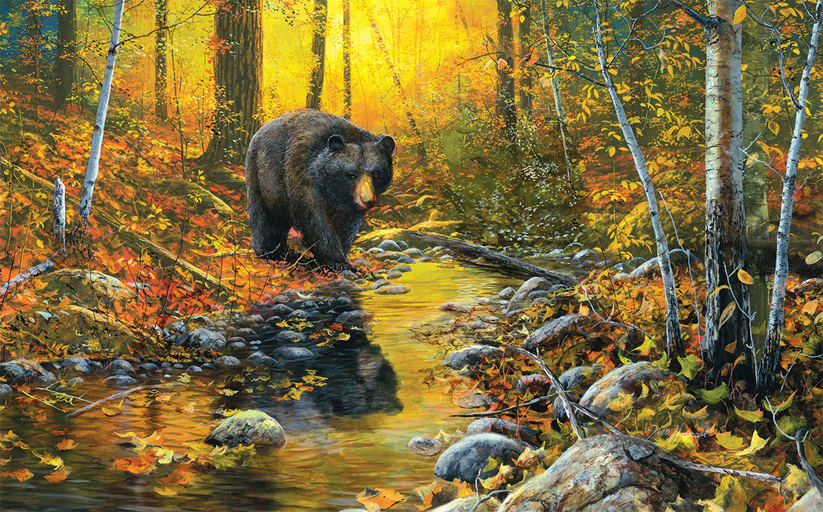 Last Days of Autumn Forest Animal Jigsaw Puzzle