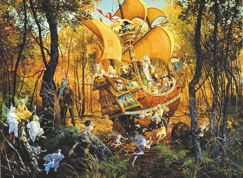 Flight of the Fable Maker Fairy Jigsaw Puzzle
