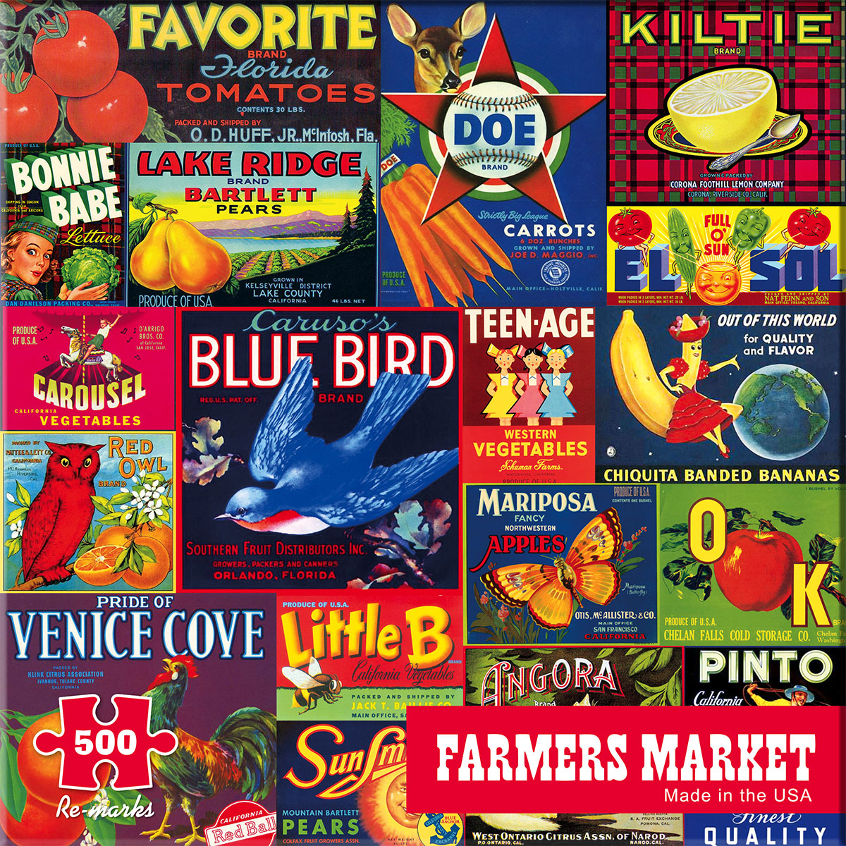 Farmers Market Collage Jigsaw Puzzle