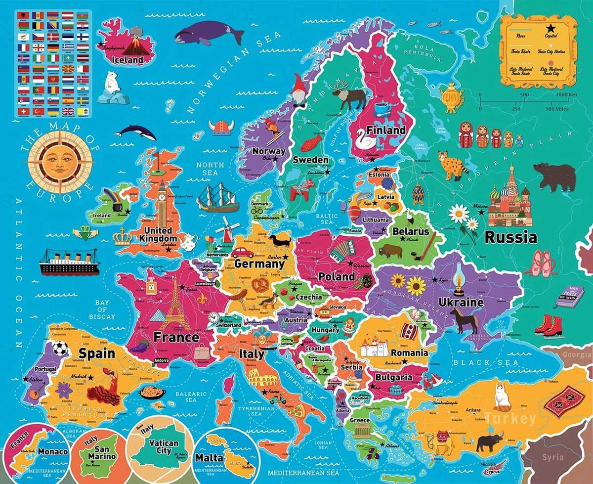 Map of Europe Maps & Geography