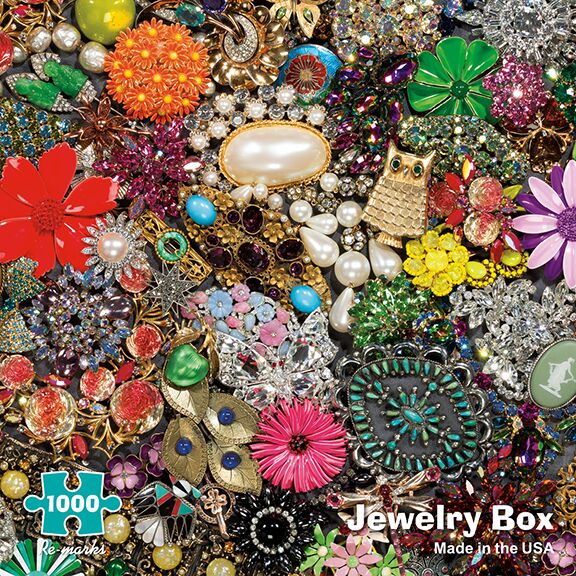 Jewelry Box Pattern & Geometric Jigsaw Puzzle