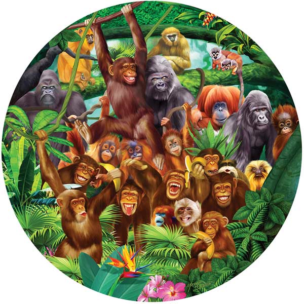 Monkey Lane Jungle Animals Shaped Puzzle