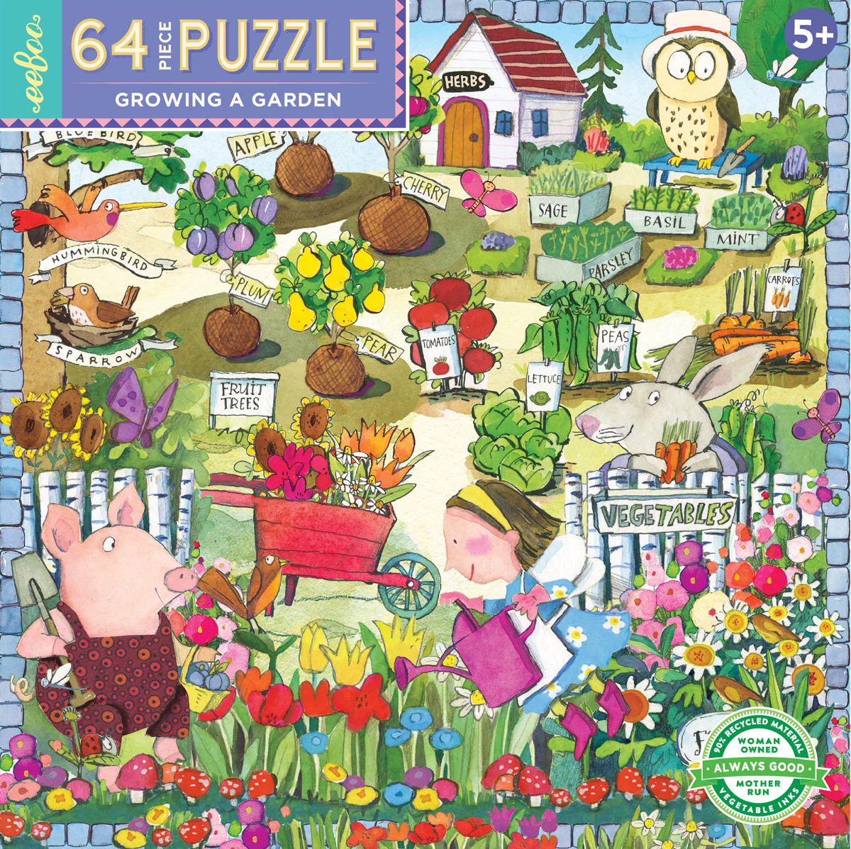 Growing A Garden Animals Jigsaw Puzzle