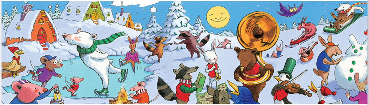 Snow Party Animals Jigsaw Puzzle