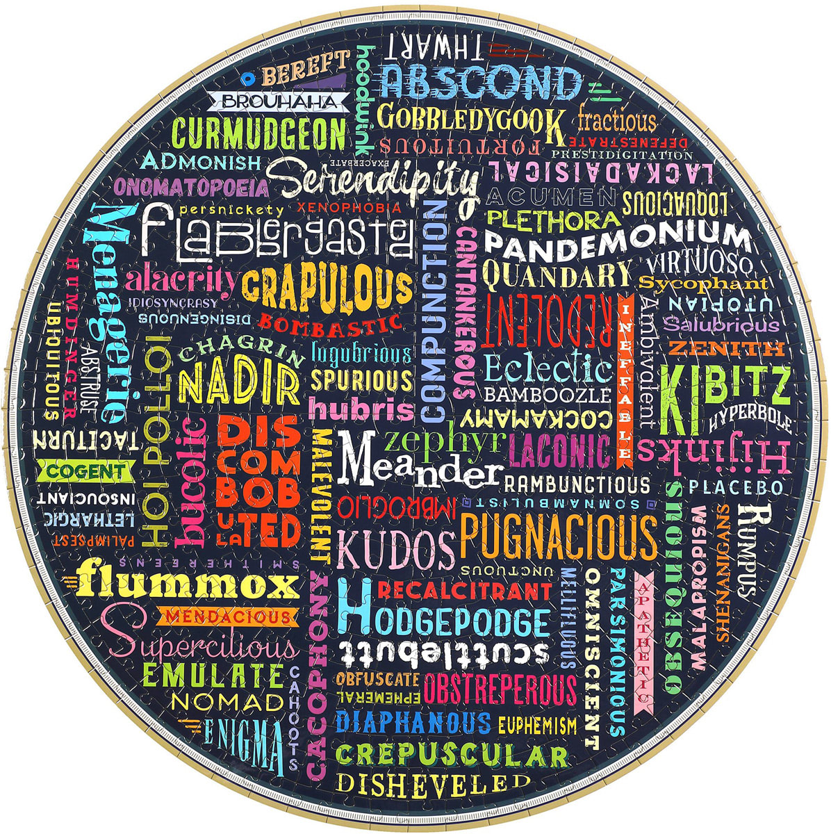 100 Great Words Collage