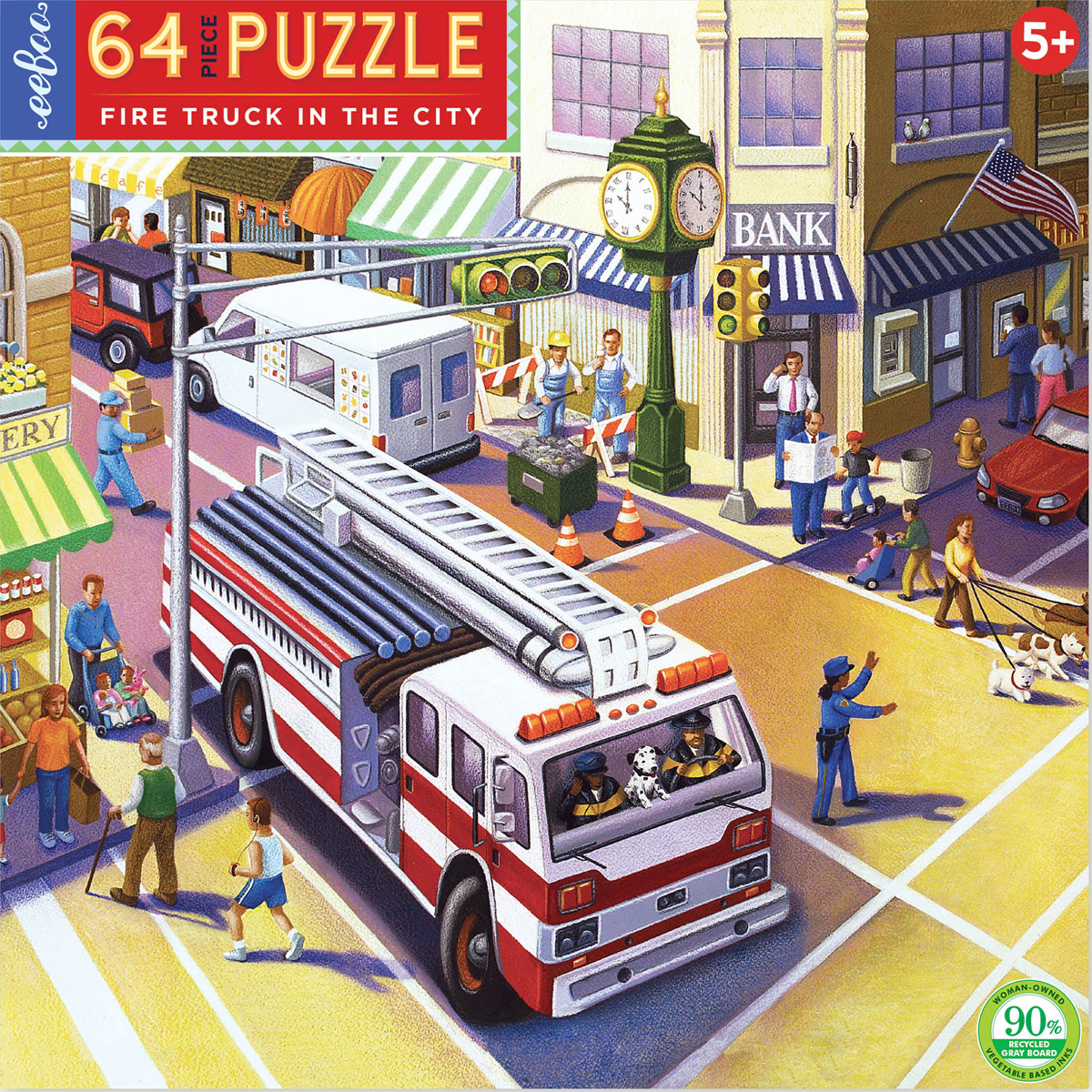 Fire Truck in the City Vehicles Jigsaw Puzzle