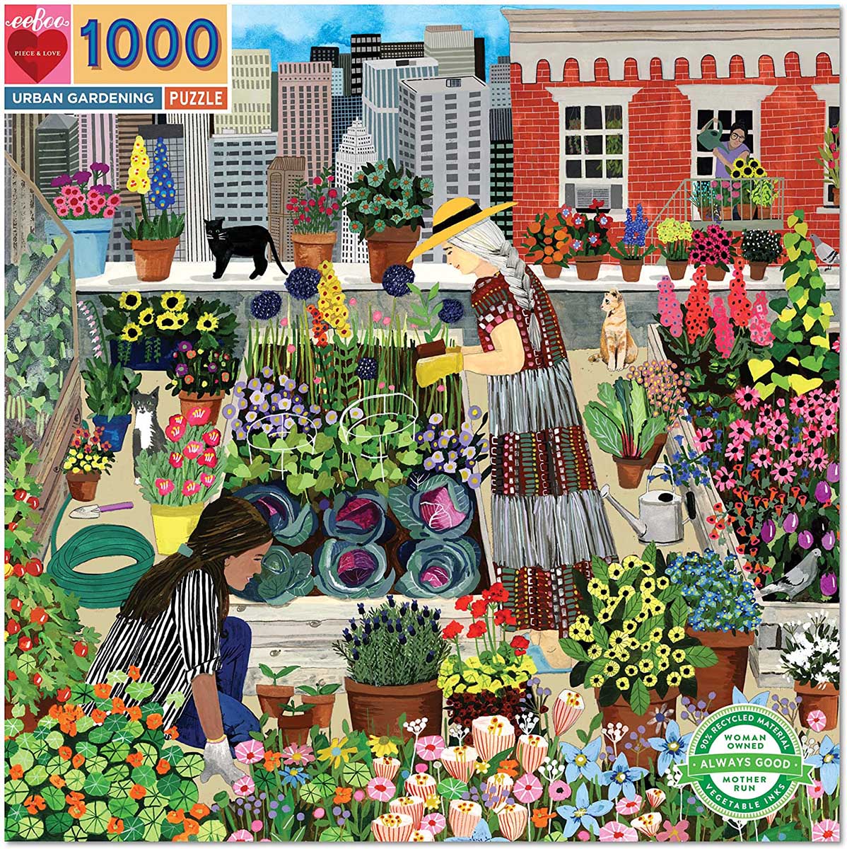 Urban Gardening Flower & Garden Jigsaw Puzzle