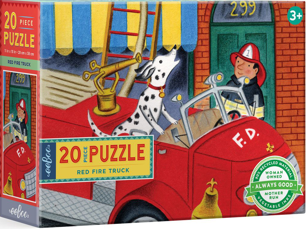 Red Fire Truck Vehicles Jigsaw Puzzle