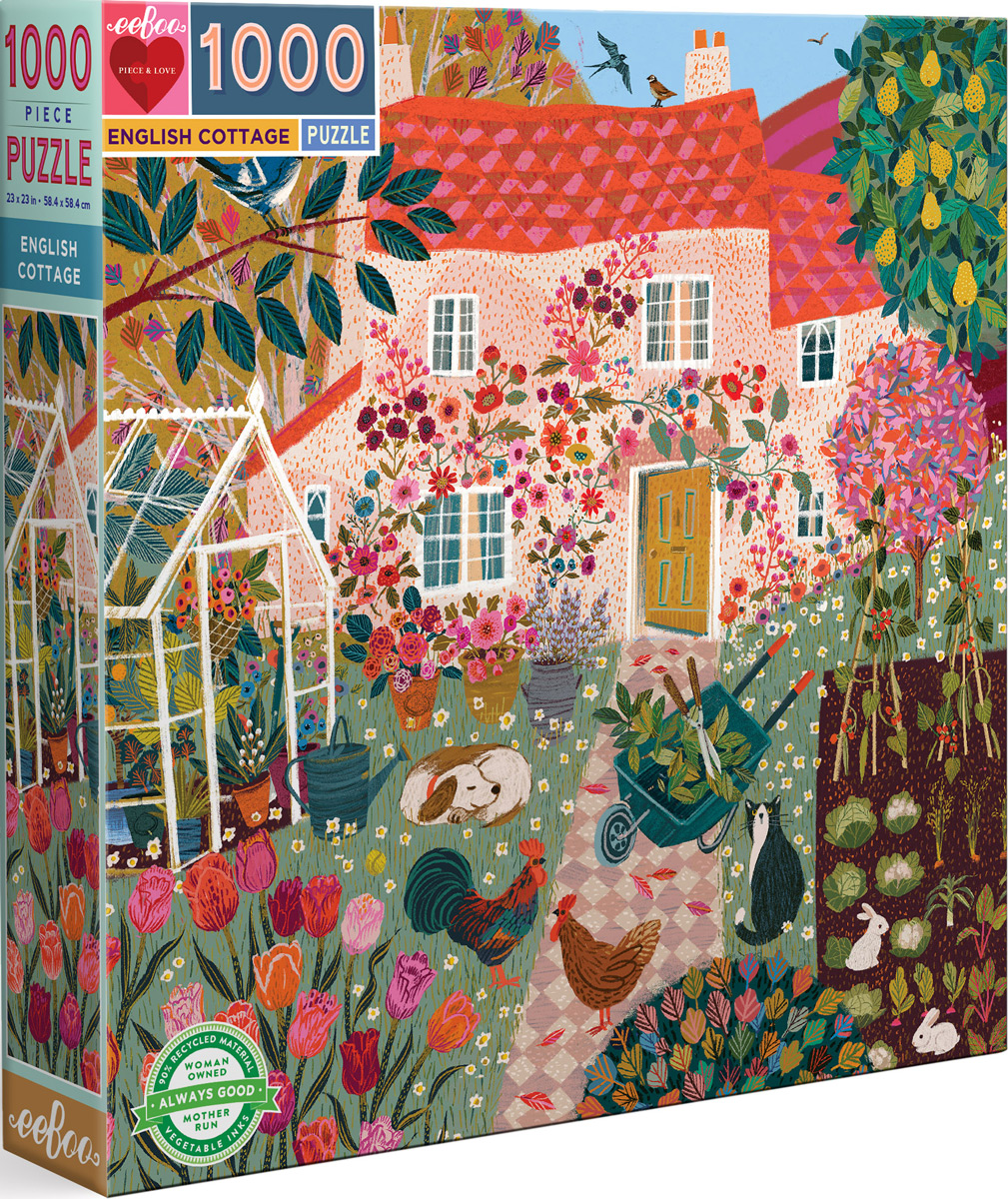 English Cottage Mother's Day Jigsaw Puzzle