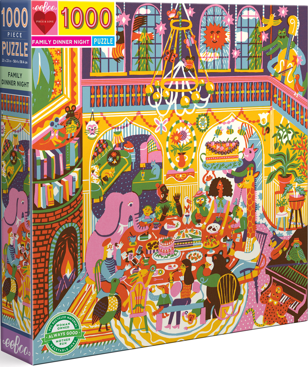 Family Dinner Night Food and Drink Jigsaw Puzzle