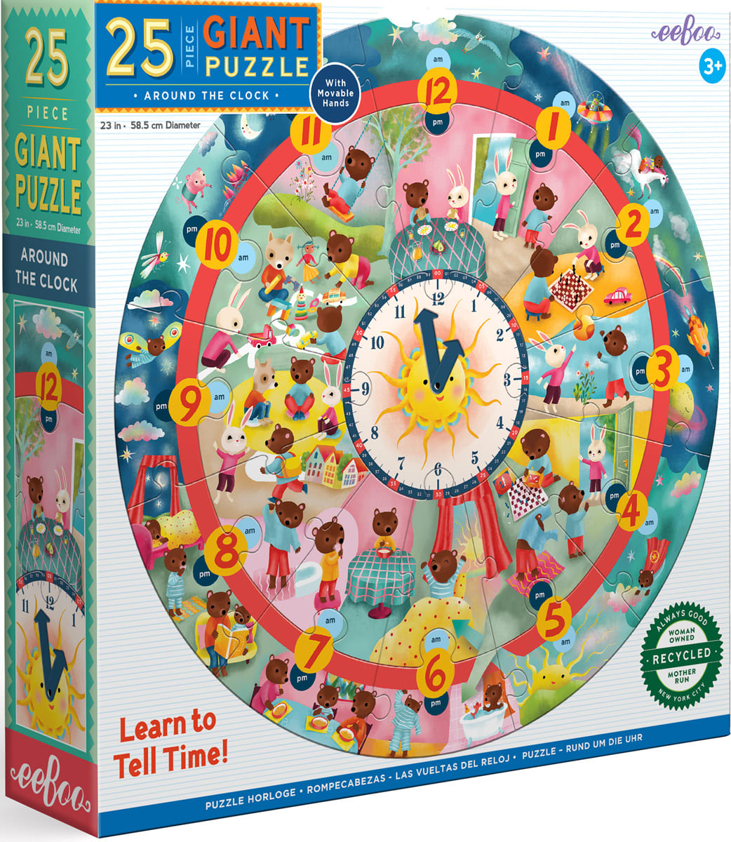Around the Clock Puzzle Educational