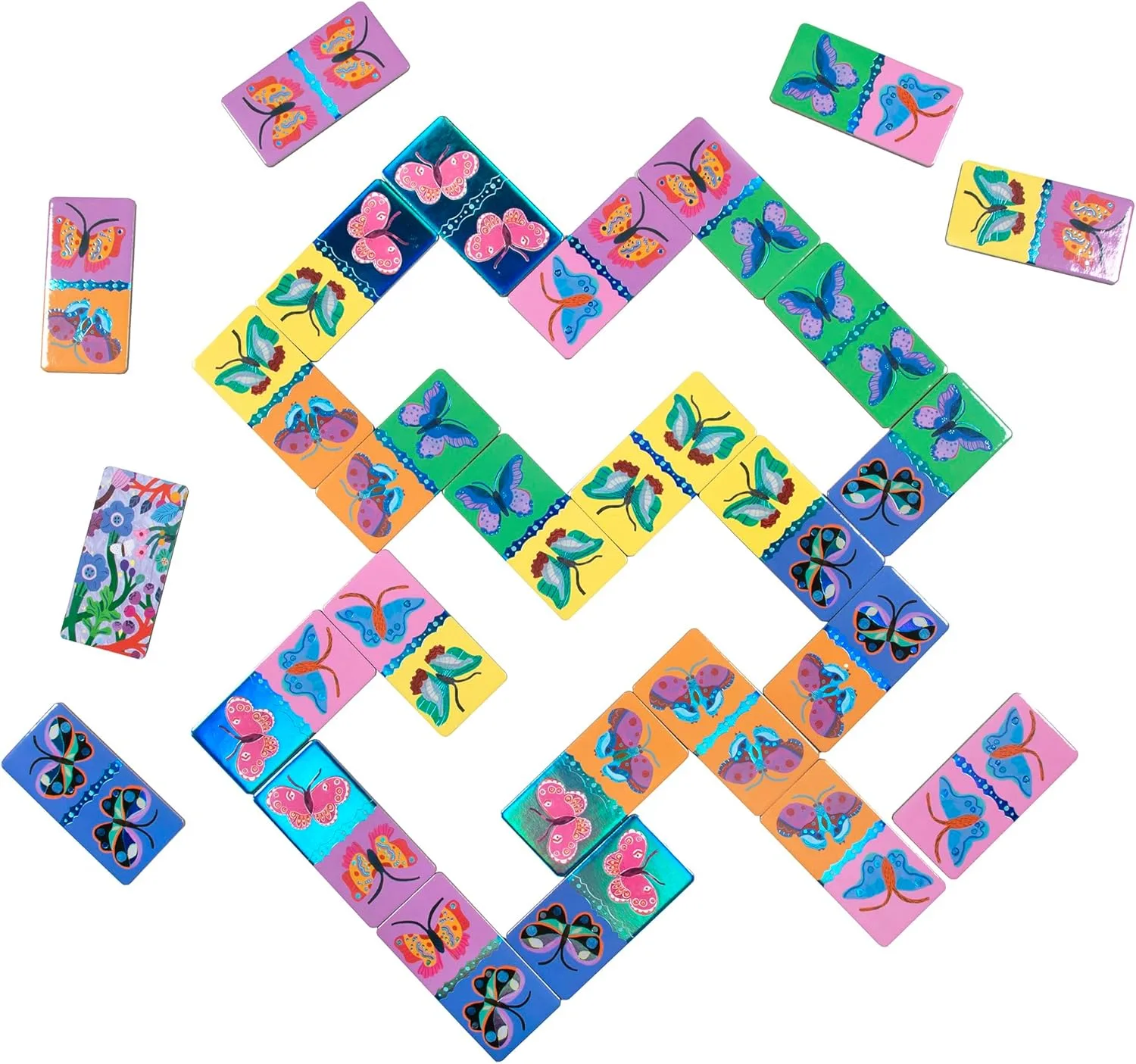 Giant Shiny Butterfly Dominoes