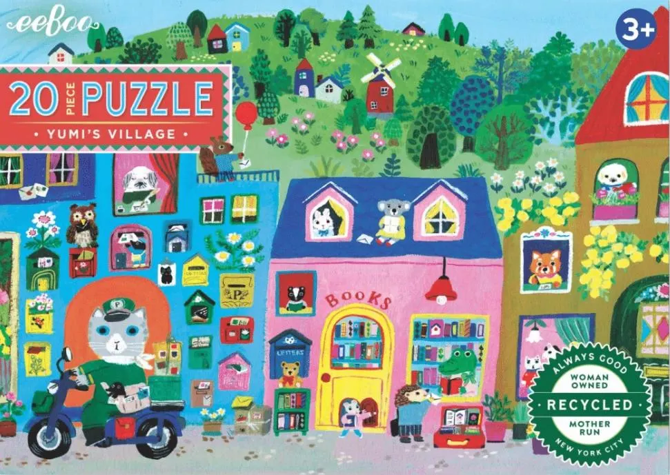 Yumi's Winter Carols 20 Piece Puzzle - 20 Piece Jigsaw Puzzle by eeBoo ...