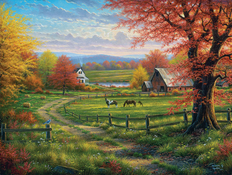 Peaceful Tranquility Countryside Jigsaw Puzzle