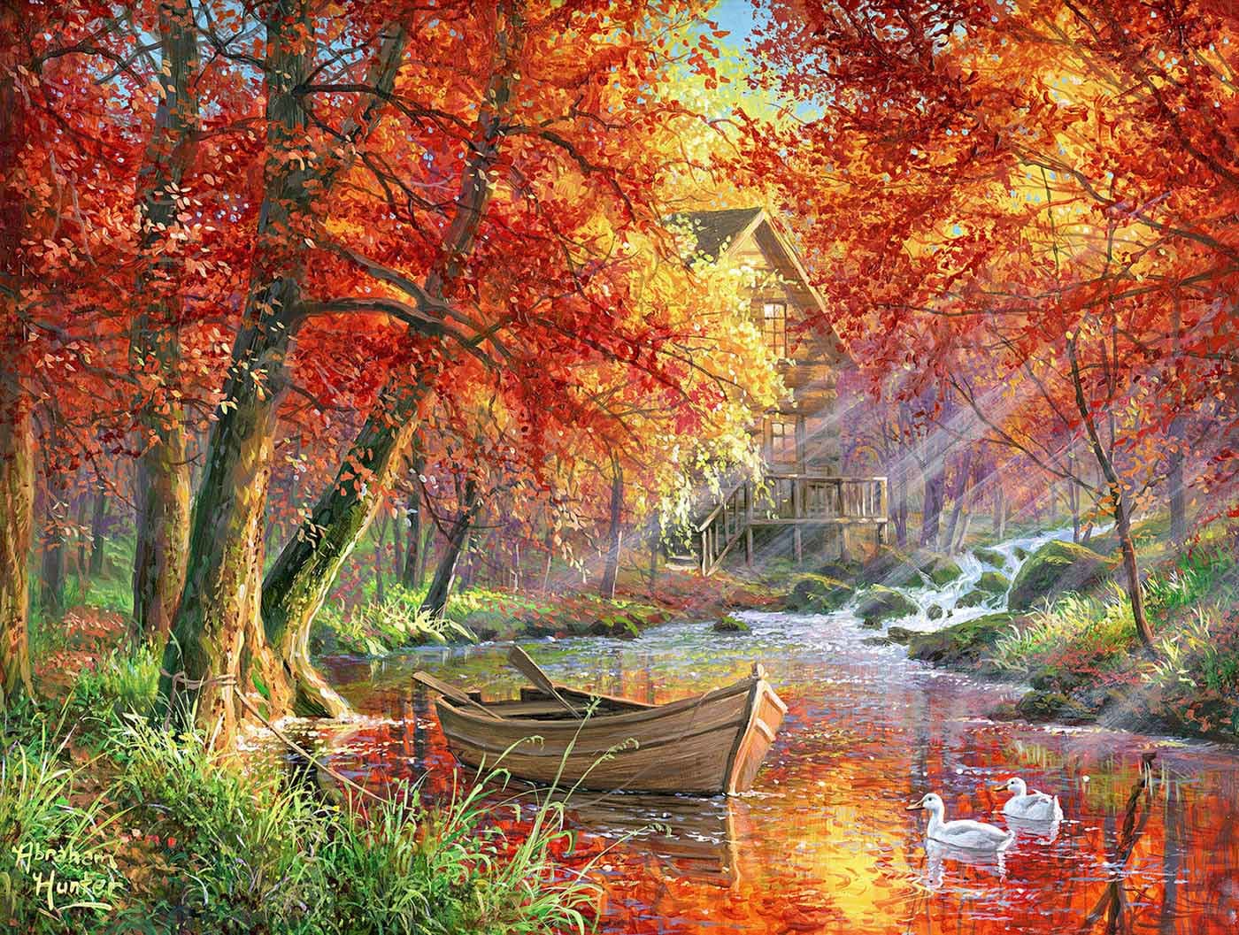 Vibrant Morning Fall
