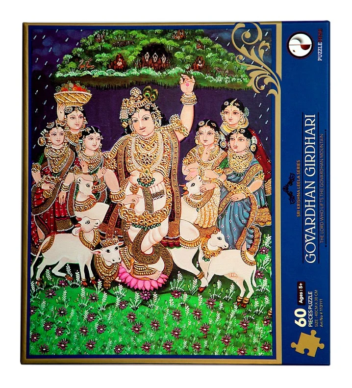Govardhan Girdhari Puzzle (Sri Krishna Leela Series) Cultural Art
