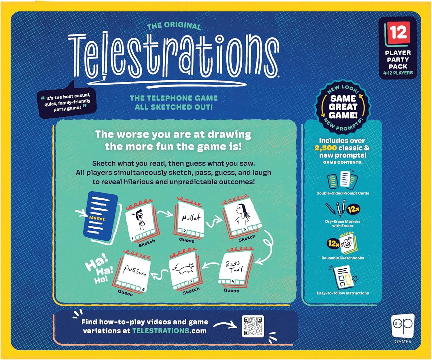 Telestrations 12 Player Party Pack (2025 Refresh)