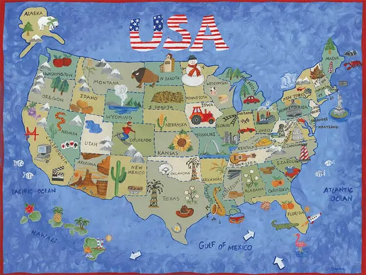 USA Map Maps & Geography