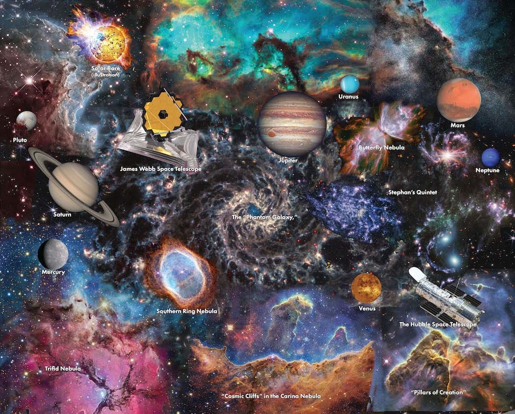 Hubble & Webb Deep Space Space