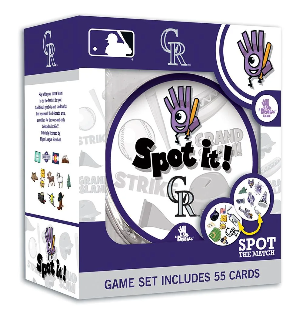 Colorado Rockies MLB Spot It! Game