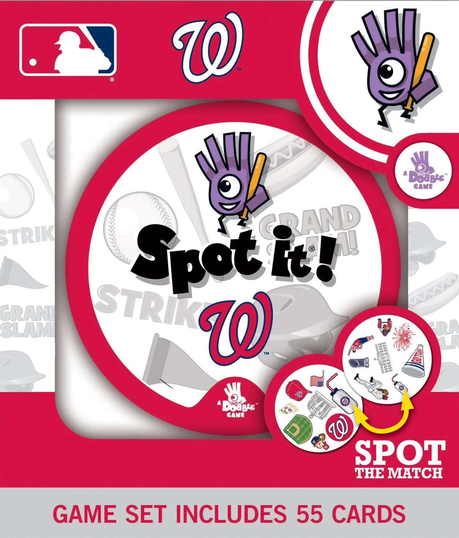 Washington Nationals MLB Spot It! Game