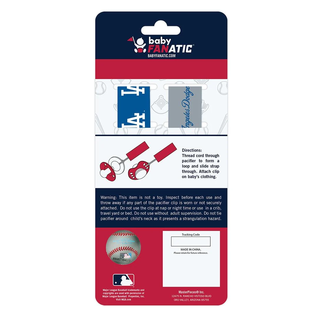 Los Angeles Dodgers MLB Pacifier Clip 2-Pack