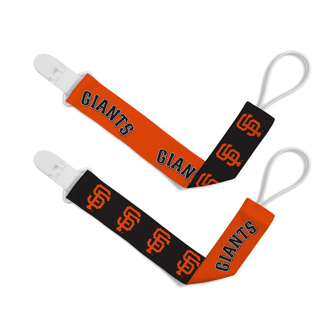 San Francisco Giants MLB Pacifier Clip 2-Pack