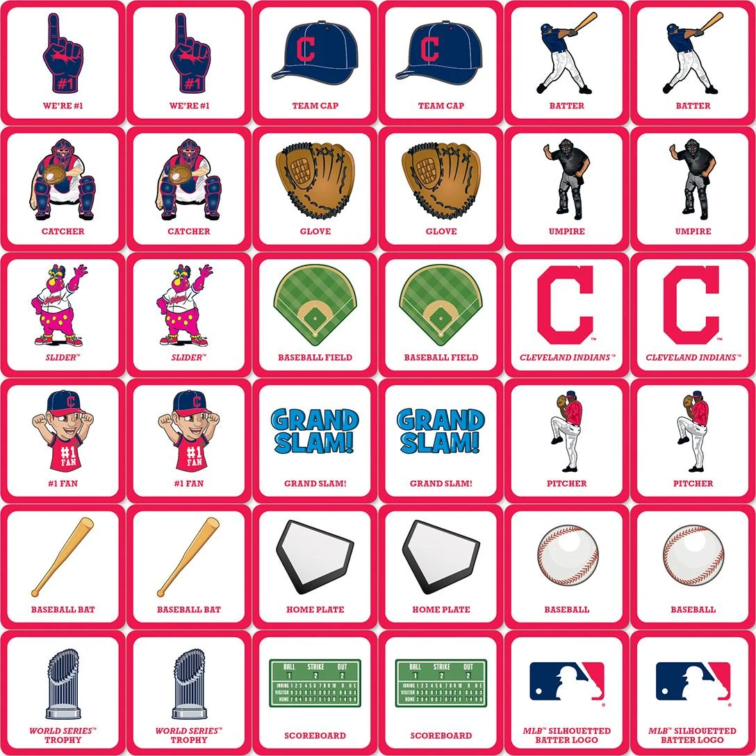 Cleveland Indians MLB Matching Game