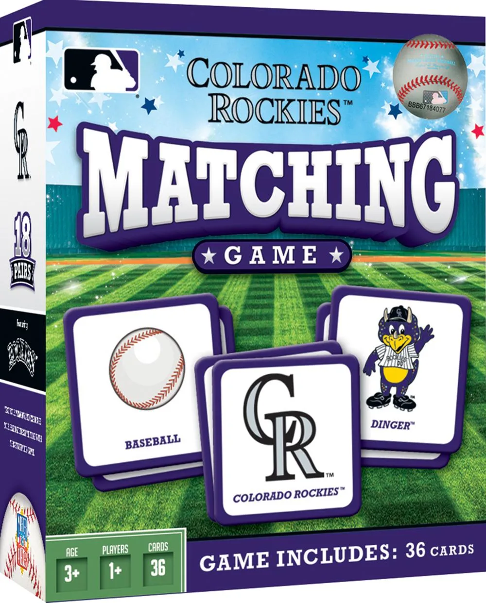 Colorado Rockies MLB Matching Game